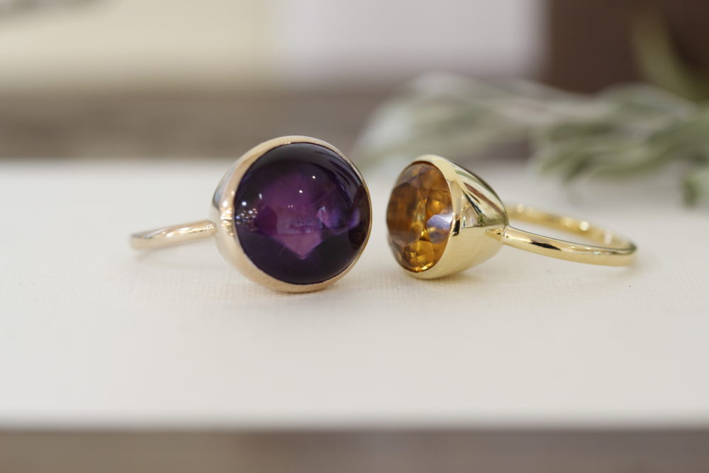 家に眠っていたジュエリーを<br />
娘たちの指輪に<br />
