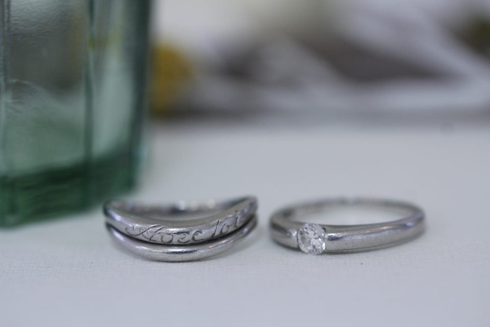 婚約指輪を今風のデザインへと
