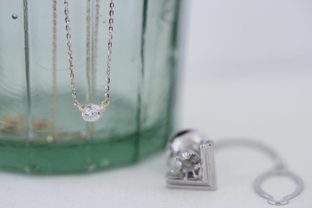 タイピンをネックレスへ