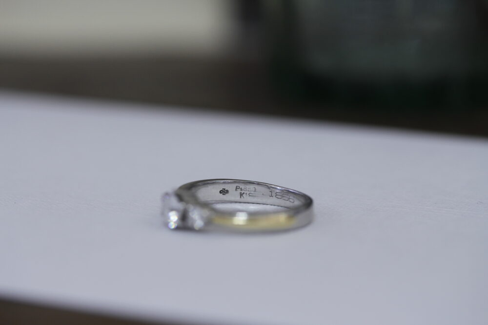 ダイヤの指輪のデザイン変更