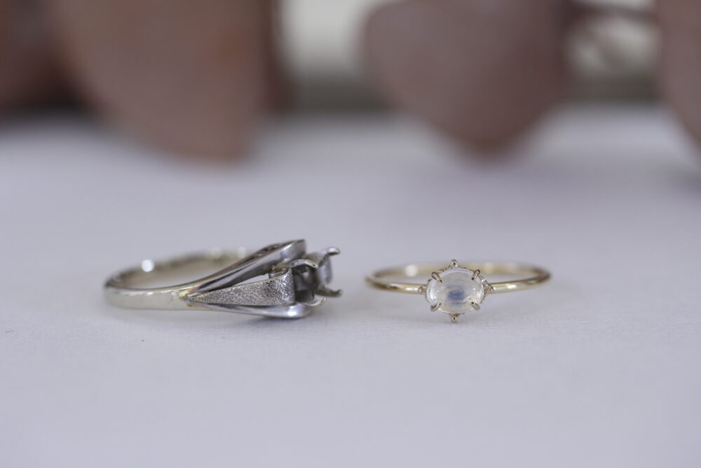 指輪のデザイン変更