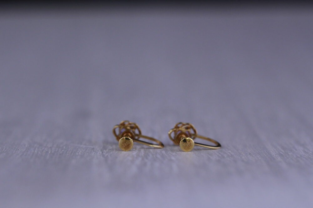 アメジストのイヤリングをピアスへ