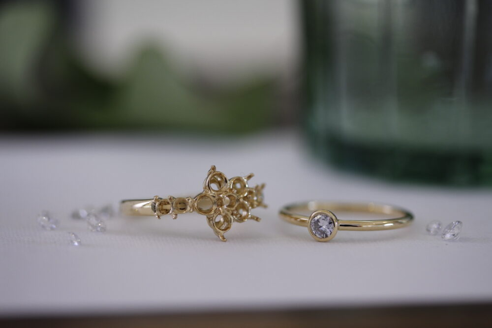 ダイヤの指輪を新しいデザインへ