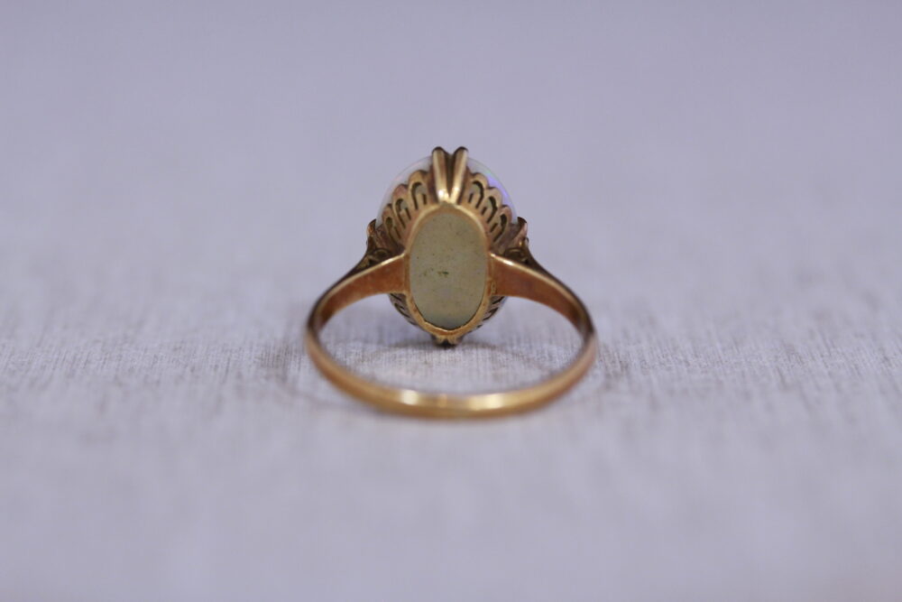 オパールの指輪をネックレスへ