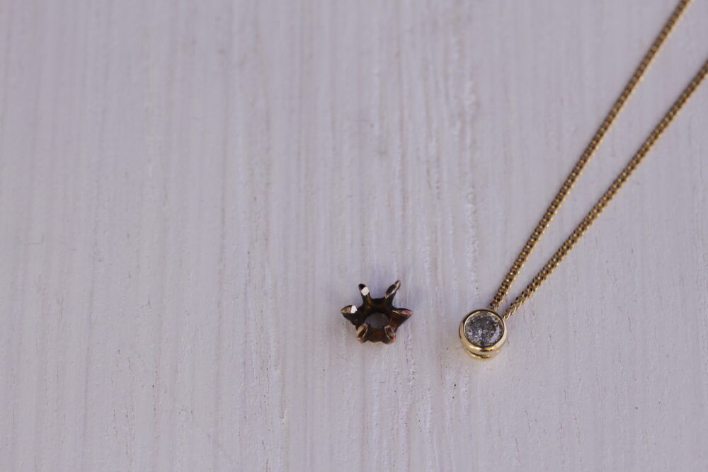 ダイヤネックレスのデザインをかえる