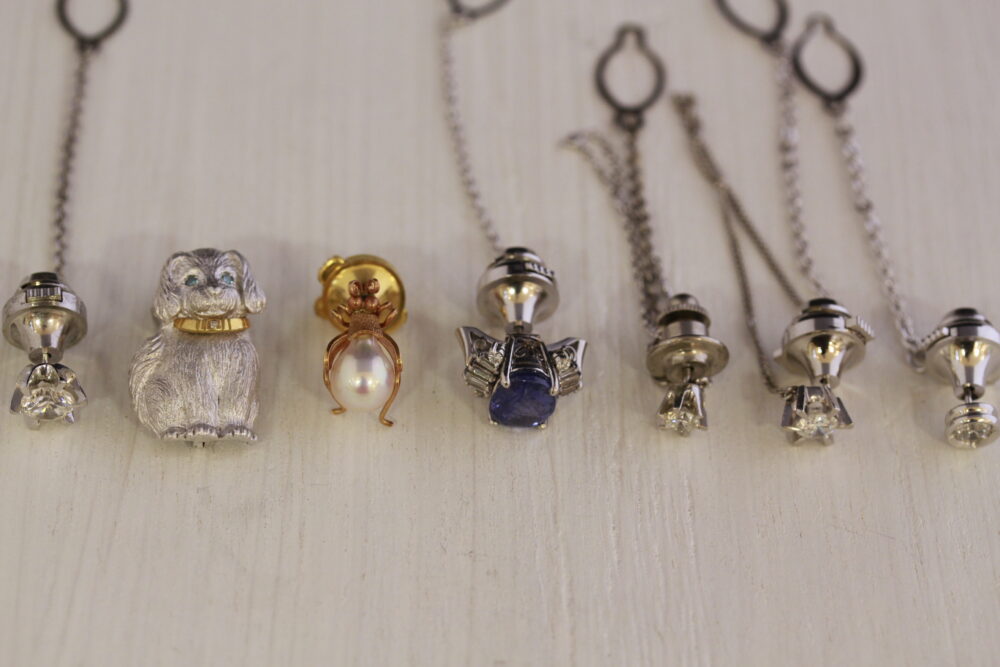 タイピンをネックレスへ