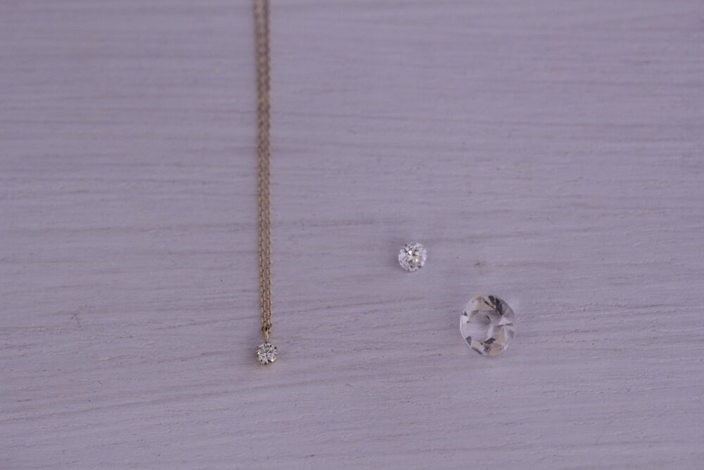 ダイヤのルースをネックレスに