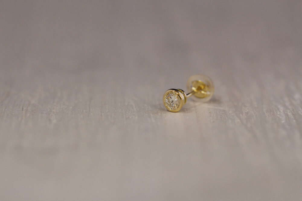 ダイヤの指輪をピアスへ