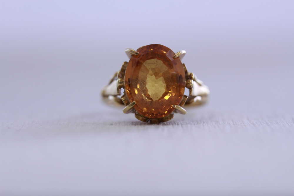 シトリンの指輪から普段使いできるネックレスに