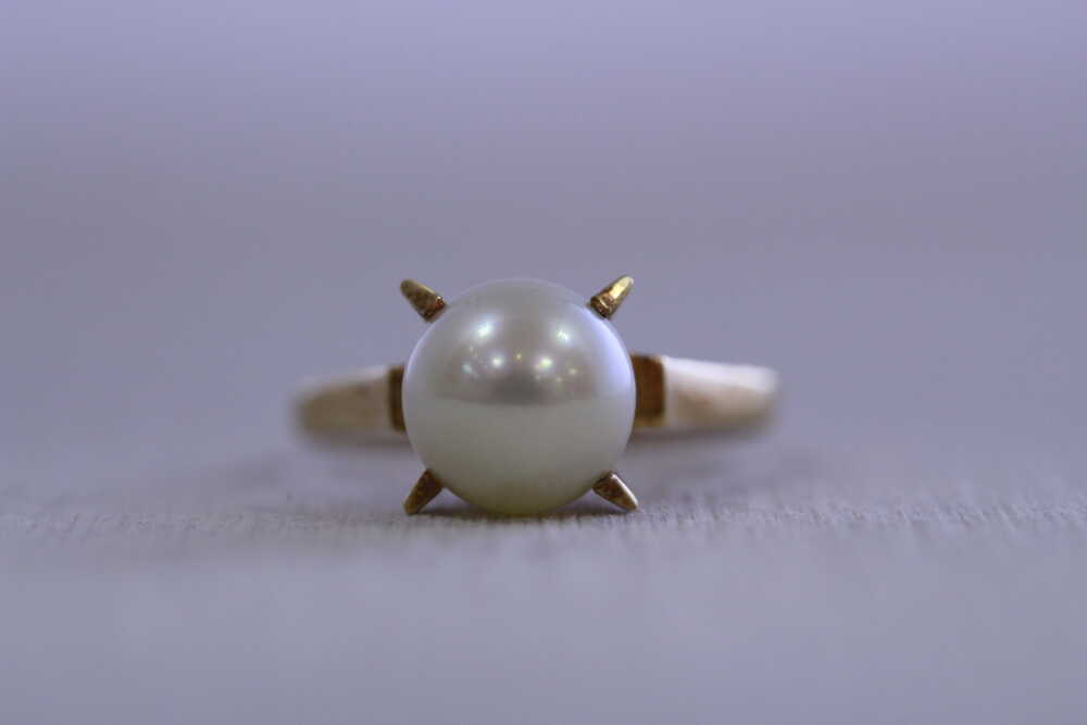 パールの指輪をネックレスチャームへ