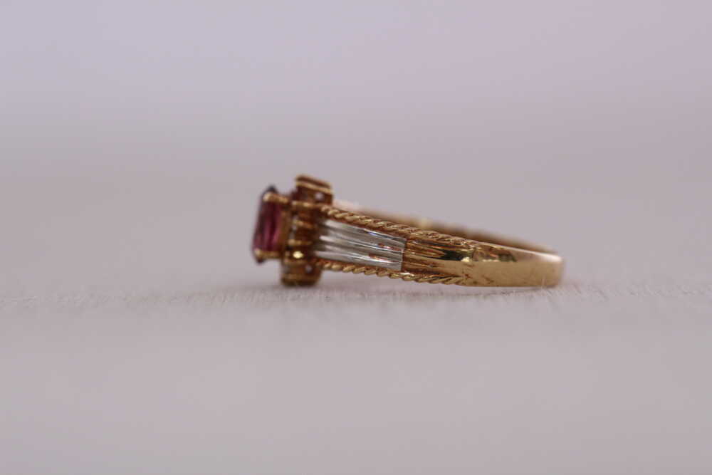 ルビーの指輪をネックレスに