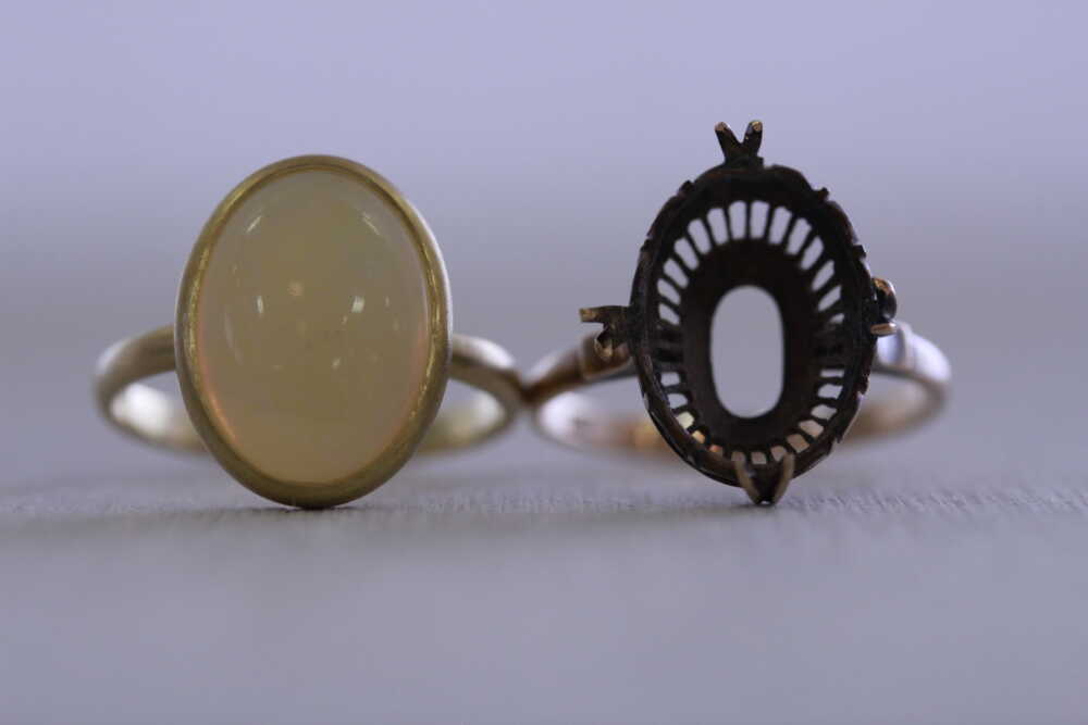 シンプルなリングに加工