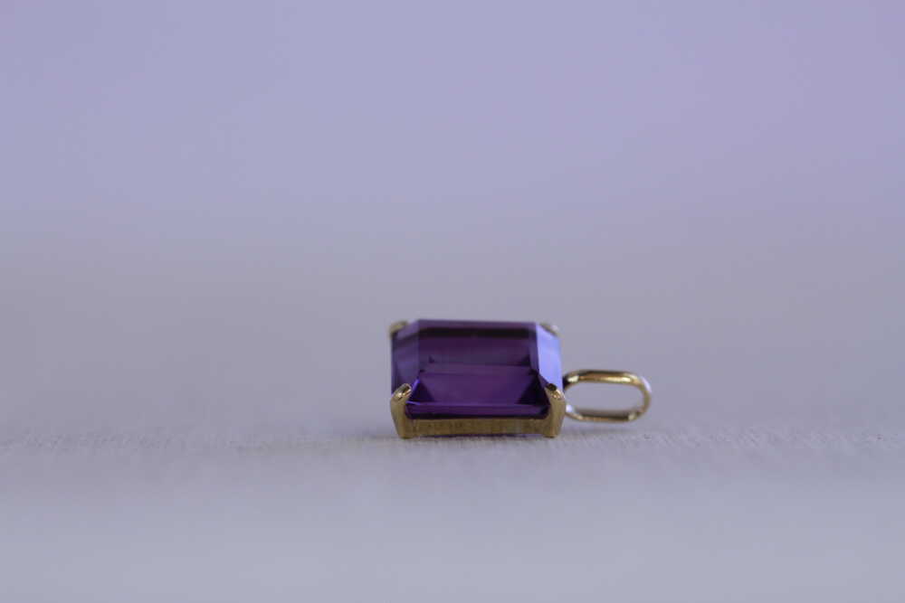 アメシスト指輪からネックレスチャームへ