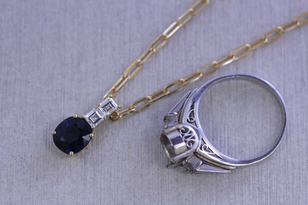 サファイヤの指輪からメンズのネックレス