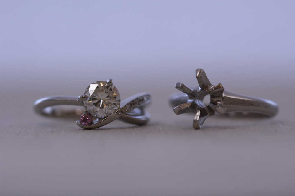 指輪を新しいデザインへ