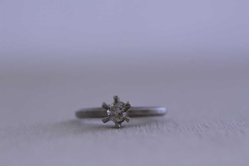 6本爪のダイヤリングのデザイン変更