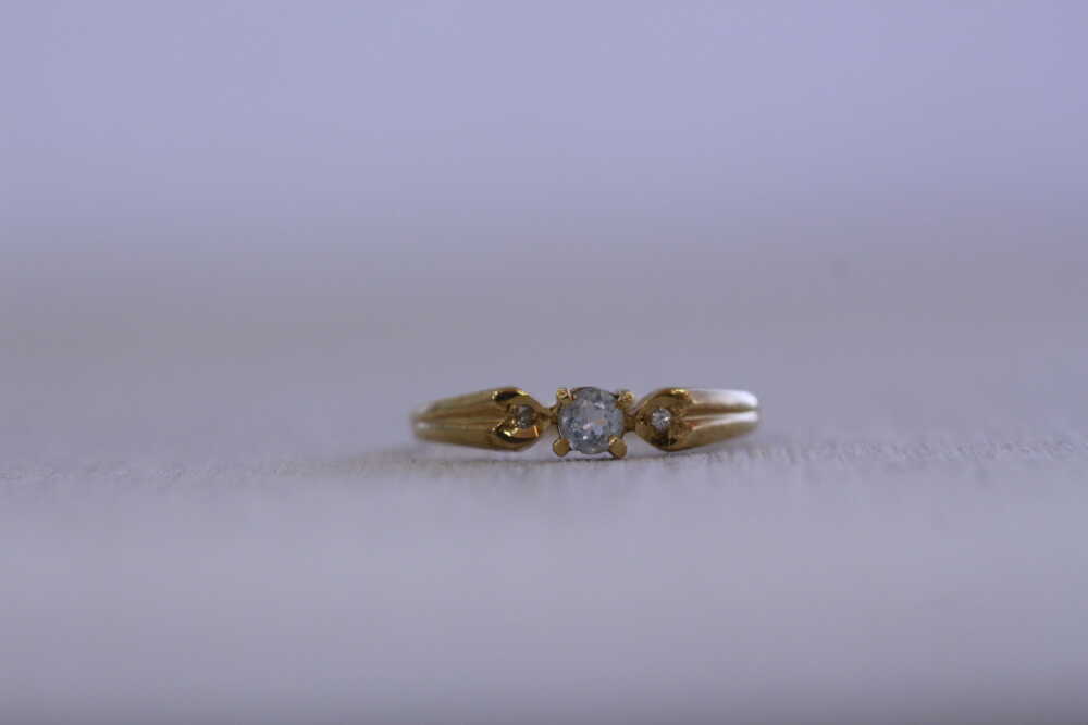 アクアマリンのリングからネックレストップ