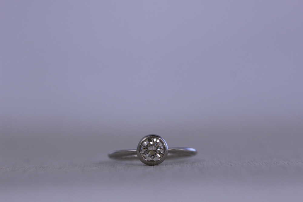 6本爪のダイヤリングのデザイン変更