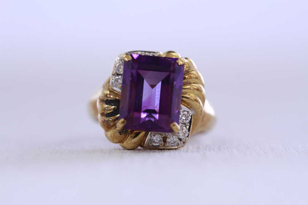 アメシスト指輪からネックレスチャームへ