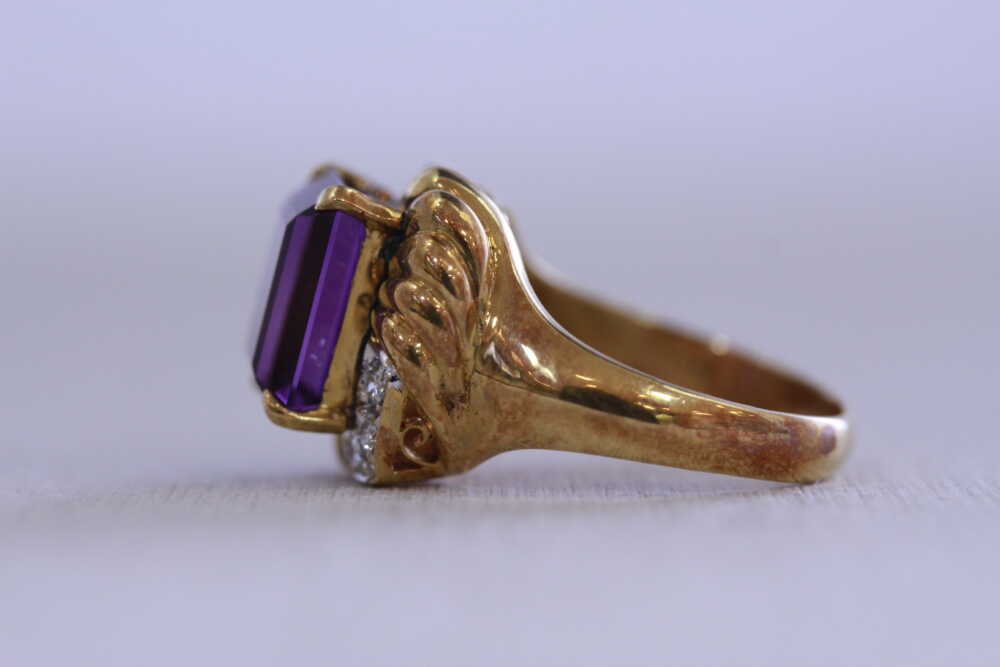 アメシスト指輪からネックレスチャームへ