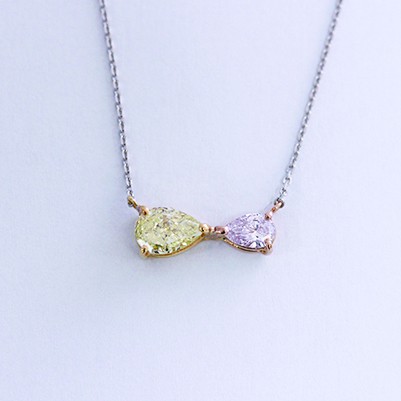 
イエローダイモンドネックレス