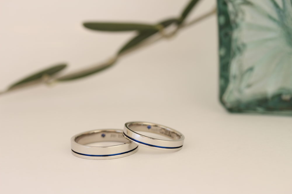 エルドーセレクトブランドの結婚指輪「サムシング・ブルー」