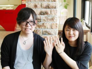 福山市本庄町の牧嶋様ご夫妻(結婚指輪をご購入)